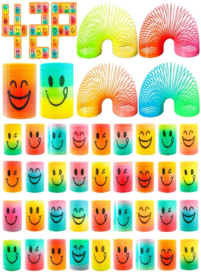 Cocurb 42 Pack Mini Spring Party Favors Toys Magic Fidget Stress Coil for Favor Carnival Prize Birthday Goodie Bag Stuffers for Kids Boys Girls - Image 1